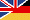 Englisch/Deutsch Fahne